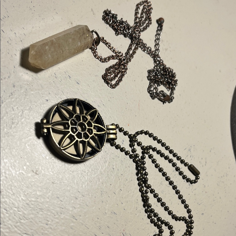 Goldtone Energy Necklace Set